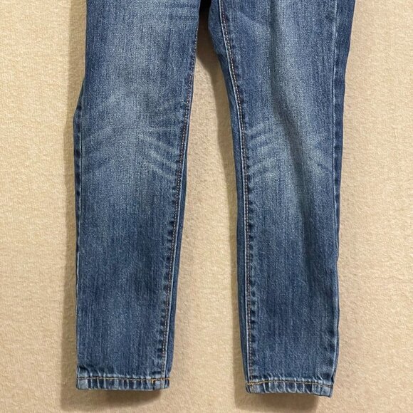 Old Navy Overalls Kid's XSmall (5) Blue Denim Adjustable Straps Pockets - Picture 3 of 9